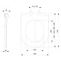 Sapho Abattants WC - Abattant WC Avva Slim, SoftClose, noir mat 100787-110
