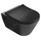 Sapho Abattants WC - Abattant WC Avva Slim, SoftClose, noir mat 100787-110