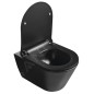 Sapho Abattants WC - Abattant WC Avva Slim, SoftClose, noir mat 100787-110