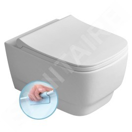 Sapho Céramique - Toilettes suspendues, Rimless, blanc 100214