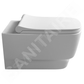 Sapho Céramique - Toilettes suspendues, Rimless, blanc 100214