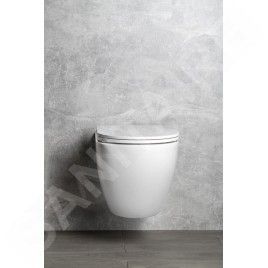 Sapho Isvea - Cuvette suspendue INFINITY, Rimless, blanc 10NF02001