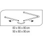 Sapho Accessoire Ridder - Barre de douche universelle, blanche 59501