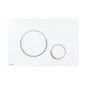 Alcadrain Thin - Commande affleurante, blanc/chrome brillant M770