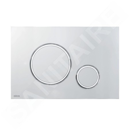 Alcadrain Thin - Commande affleurante, chrome mat/chrome brillant M772