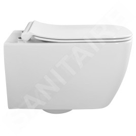 Sapho Isvea Vea - Toilettes suspendues, Rimless, blanc 10VA02001