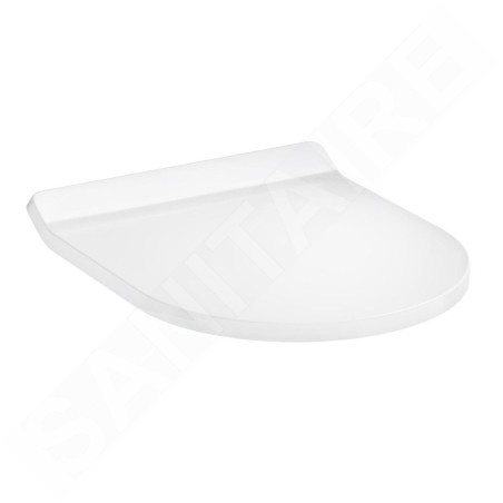 Hansgrohe EluPura S - Abattant WC, SoftClose, Slim, blanc 60200450