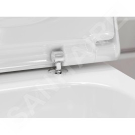 Hansgrohe EluPura S - Abattant WC, SoftClose, Slim, blanc 60200450