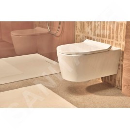 Hansgrohe EluPura S - Abattant WC, SoftClose, Slim, blanc 60200450