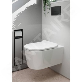 Hansgrohe EluPura S - Abattant WC, SoftClose, Slim, blanc 60200450
