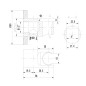 Sapho Douches - Support de douchette rond, fixe, avec prise d´eau, chrome 1205-09