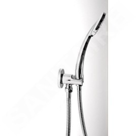 Sapho Douches - Support de douchette rond, fixe, avec prise d´eau, chrome 1205-09