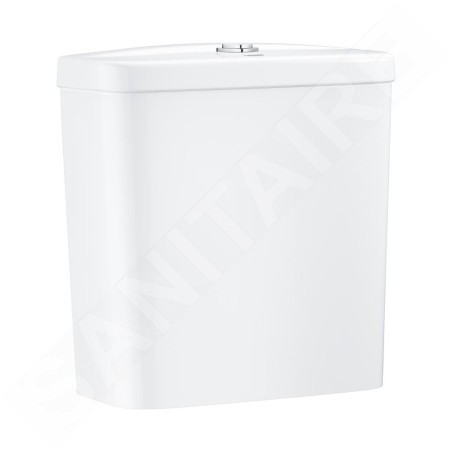 Grohe Bau Ceramic - Réservoir de chasse pour WC combi, 343x153 mm, alimentation par le bas, blanc alpin 39436000