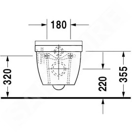 Duravit Starck 3 - WC suspendu, blanc 2225090000