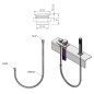 Sapho Manchons - Manchon pour douche sur le bord de la baignoire, chrome 1205-11