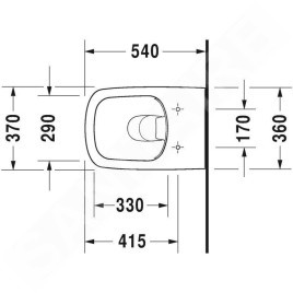 Duravit DuraStyle - WC suspendu, Rimless, blanc 2551090000