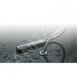 Sapho Manchons - Manchon rond et plat pour douche, flexible FOLLOW ME, chrome PD467