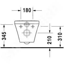 Duravit DuraStyle - WC suspendu, Rimless, blanc 2551090000