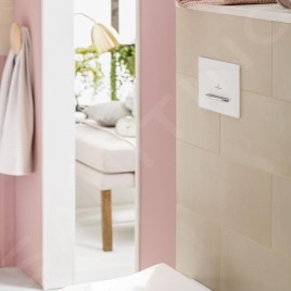 Villeroy & Boch ViConnect - Plaque de déclenchement E300, blanc/chrome 92216168