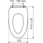 Novaservis Prestige - Abattant en bois plaqué, noyer lyre WC/ORECHLYRA