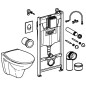 Grohe Solido - Set de bâti-support, cuvette et abattant softclose, plaque Skate Air, blanc 39117000 Grohe Solido - Set de bâti-support, cuvette et abattant softclose, plaque Skate Air, blanc 39117000
