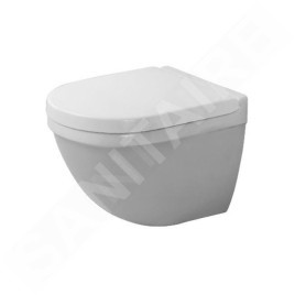 Duravit Starck 3 - WC suspendu Compact, Rimless, avec HygieneGlaze, blanc alpin 2227092000