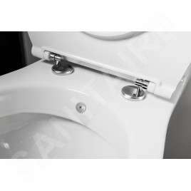 Sapho Céramique - WC à POSER Kairo, avec douchette de bidet, évacuation à l’arrière, blanc PC106