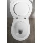 Sapho Céramique - WC à POSER Kairo, avec douchette de bidet, évacuation à l’arrière, blanc PC106