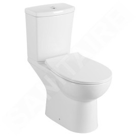 Sapho Céramique - WC à POSER Kairo, avec douchette de bidet, évacuation à l’arrière, blanc PC106