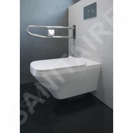 Duravit DuraStyle - WC suspendu, pour personnes à mobilité réduite, Rimless, blanc alpin 2559090000