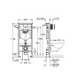 Grohe Rapid SL - Bâti-support pour WC suspendu, hauteur 1,13 m, plaque de déclenchement Skate Air, chrome 38721001 Grohe Rapid SL - Bâti-support pour WC suspendu, hauteur 1,13 m, plaque de déclenchement Skate Air, chrome 38721001