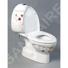 Sapho Kid - WC à poser pour enfants avec réservoir, sortie arrière, coloré CK311.400.0F