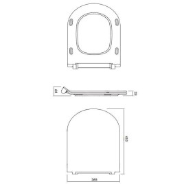 Cersanit City - Abattant WC, SoftClose, blanc K98-0134