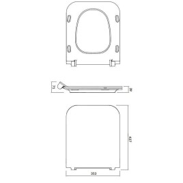 Cersanit Crea - Abattant WC, SoftClose, blanc K98-0178