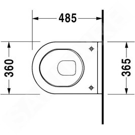 Duravit Starck 3 - WC suspendu, avec WonderGliss, blanc 22020900001