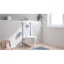 Grohe Solido - Set de bâti-support, cuvette et abattant softclose, rimless, plaque Arena Cosmopolitan, chrome 39700000