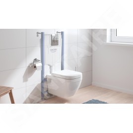 Grohe Solido - Set de bâti-support, cuvette et abattant softclose, rimless, plaque Arena Cosmopolitan, chrome 39700000