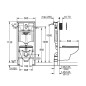 Grohe Solido - Set de bâti-support, cuvette Euro Ceramic et abattant softclose, plaque de déclenchement Arena Cosmopolitan, Grohe Solido - Set de bâti-support, cuvette Euro Ceramic et abattant softclose, plaque de déclenchement Arena Cosmopolitan,