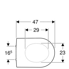 Geberit iCon - Abattant de toilette 574120000