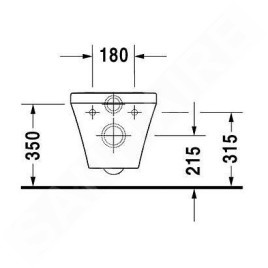 Duravit DuraStyle - WC suspendu Rimless, avec WonderGliss, blanc 25420900001