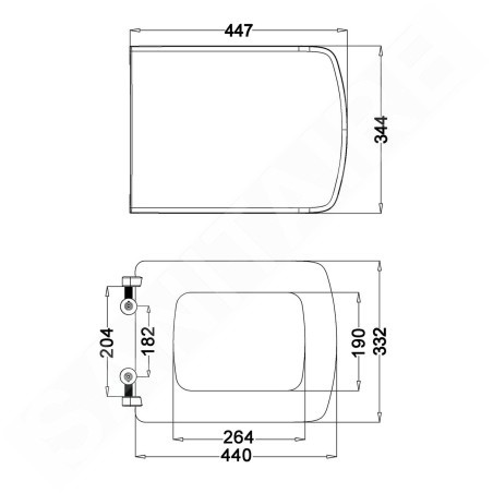 Sapho Isvea Purity - Abattant WC, SoftClose, blanc 40S30700I