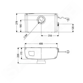 Kessel Accessoires - Poste de relevage Minilift F, blanc 28520