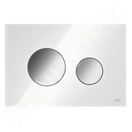 Tece TECEloop - Commande de chasse d'eau, verre blanc / chrome brillant 9240660