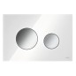 Tece TECEloop - Commande de chasse d'eau, verre blanc / chrome brillant 9240660