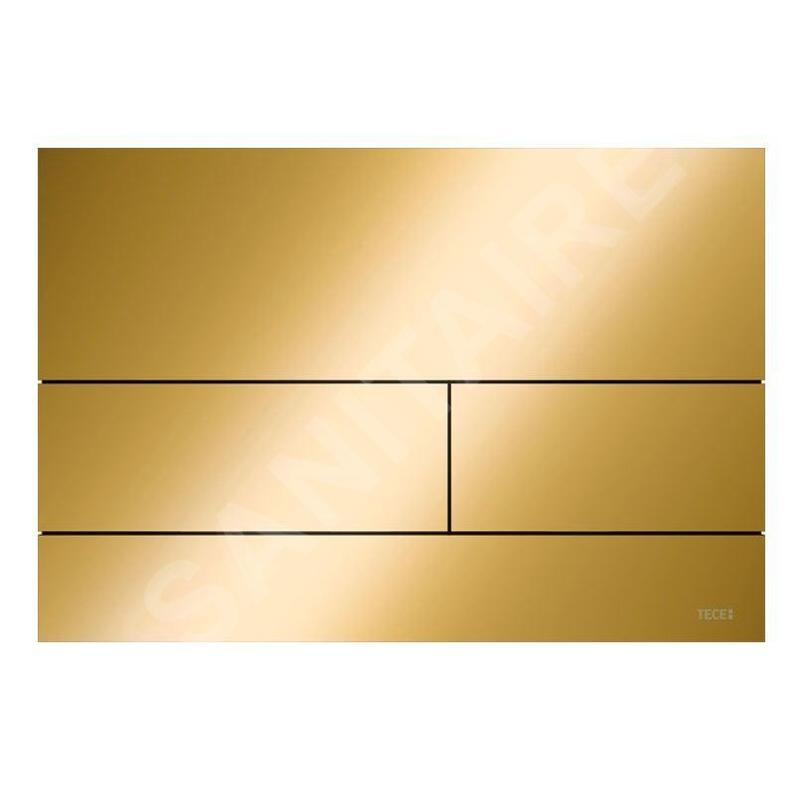 Tece TECEsquare - Commande de chasse d'eau, doré brillant 9240839