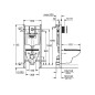 Grohe Solido - Set de bâti-support, cuvette Bau Ceramic et abattant Slim softclose, plaque de déclenchement Sail, chrome / Grohe Solido - Set de bâti-support, cuvette Bau Ceramic et abattant Slim softclose, plaque de déclenchement Sail, chrome /