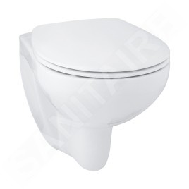 Grohe Solido - Set de bâti-support, cuvette Bau Ceramic et abattant Slim softclose, plaque de déclenchement Sail, chrome /