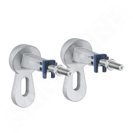 Grohe Solido - Set de bâti-support, cuvette Bau Ceramic et abattant Slim softclose, plaque de déclenchement Sail, chrome /