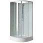 Aqualine Cabines de douche - Cabine de douche Aigo avec receveur, 900x900 mm, blanc/verre clair YB93