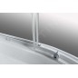 Aqualine Cabines de douche - Cabine de douche Aigo avec receveur, 900x900 mm, blanc/verre clair YB93